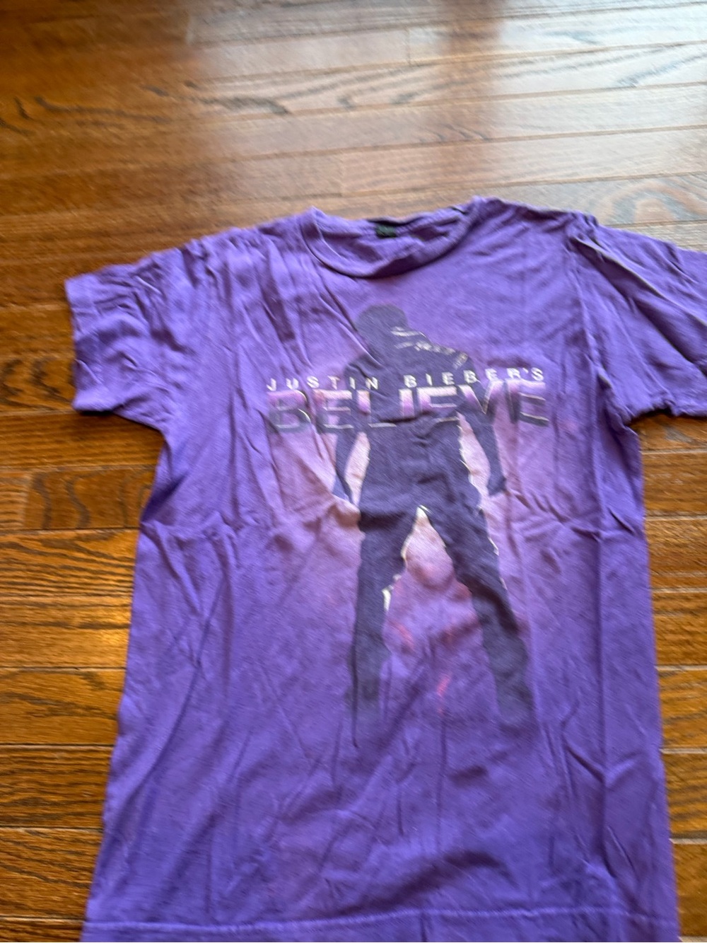 Justin Bieber Purple 'Believe' Concert Graphic Tee